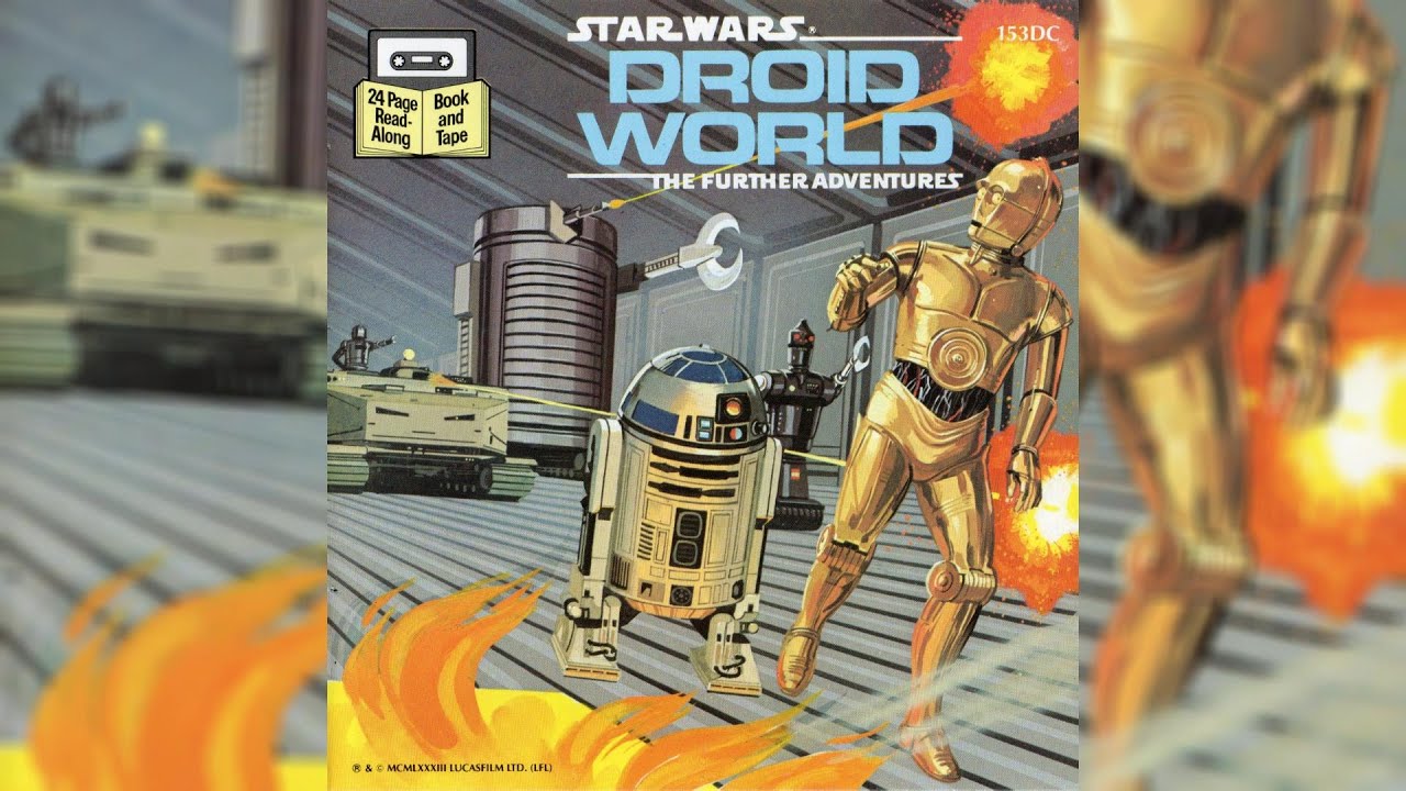 1983 Star Wars Droid World Read-Along Story Book and Cassette