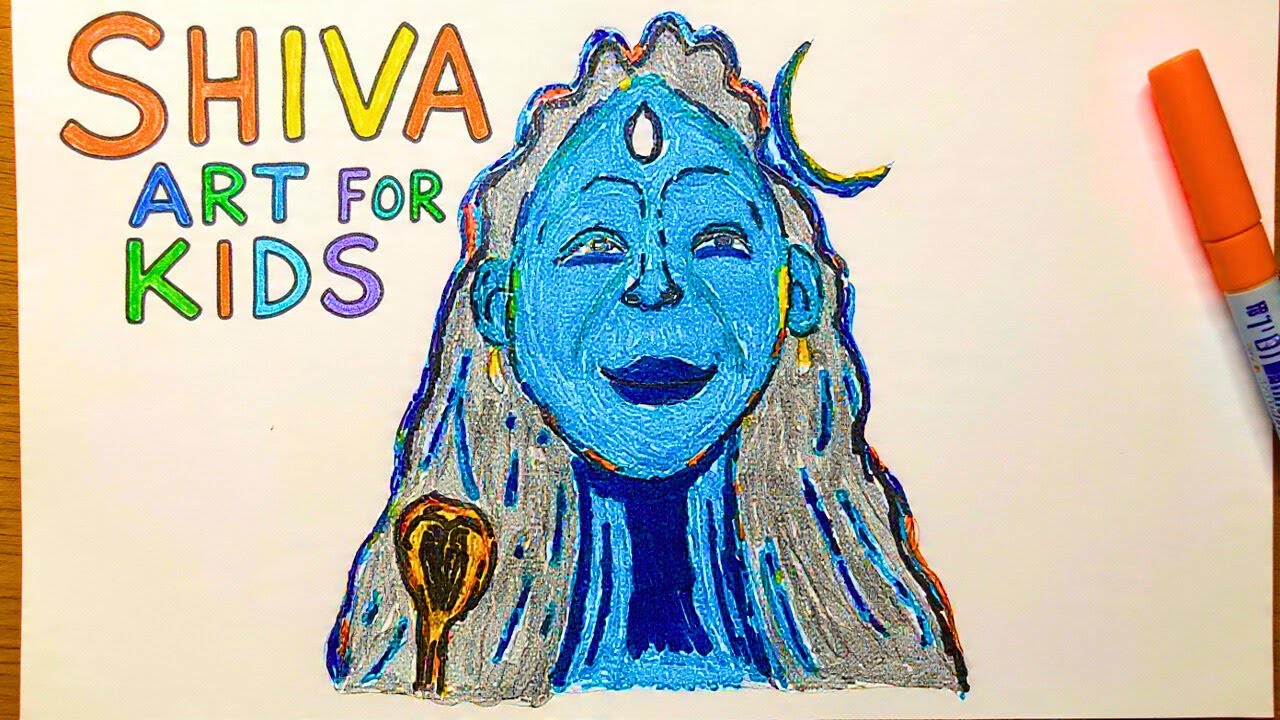 🕉️ Adiyogi Face Drawing | Easy Method