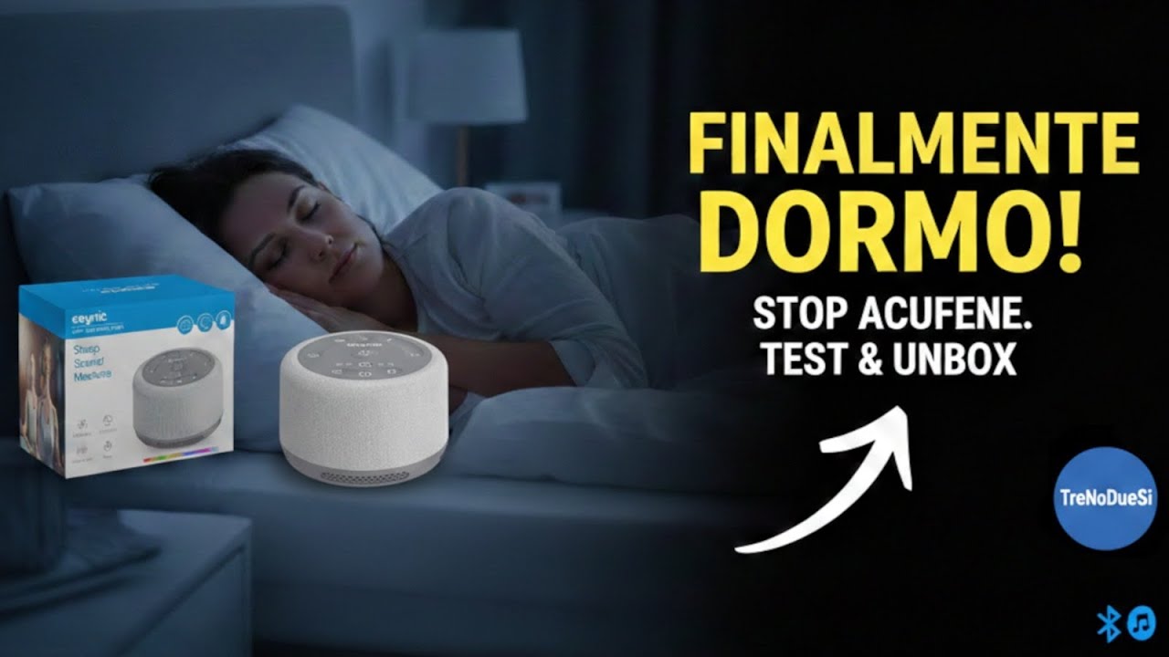 ESYNIC RUMORE BIANCO, Multifunzione, NINNA NANNA, minimizza ACUFENE e cassa BLUETOOTH!!