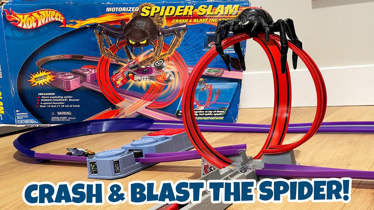 Стартовый набор для трека Hot Wheels SPIDER SLAM!!! Винтажный трек Hot Wheels!