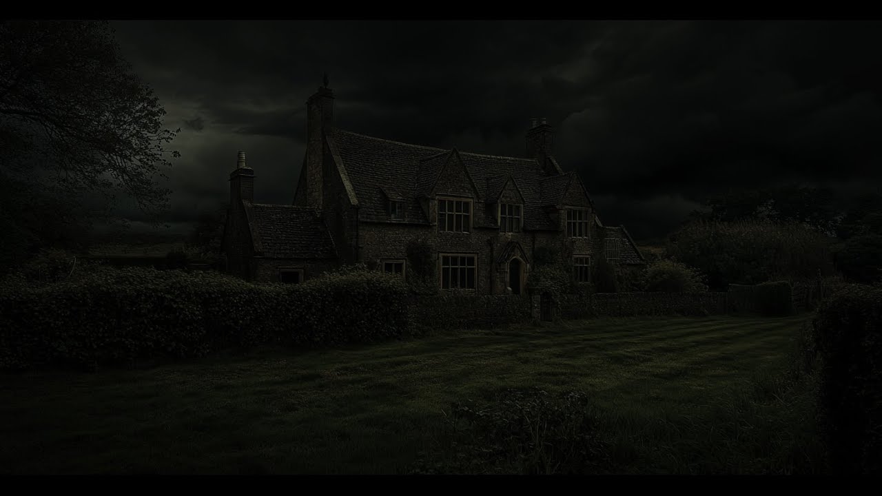 Relaxing With The Gentle Ambience Of Thunder Outside The Small Yard | The Villa On A Stormy Night 😴