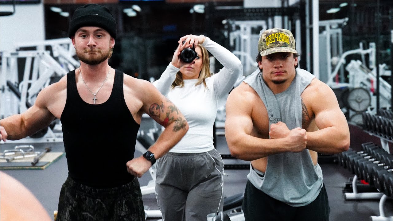 FIRST GYM VLOG - CHEST AND BACK DAY w/ DANNY