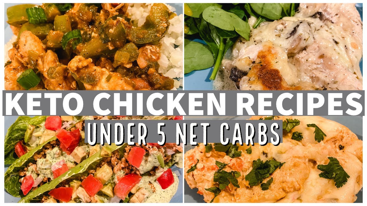 KETO DINNER IDEAS | Keto Chicken Recipes Under 5 Net Carbs | Suz and The Crew