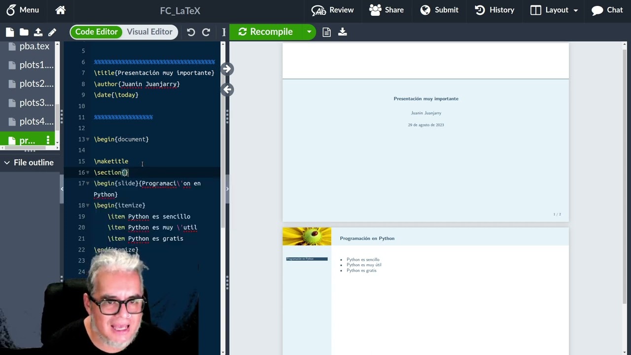 LaTEX Presentación con Powerdot