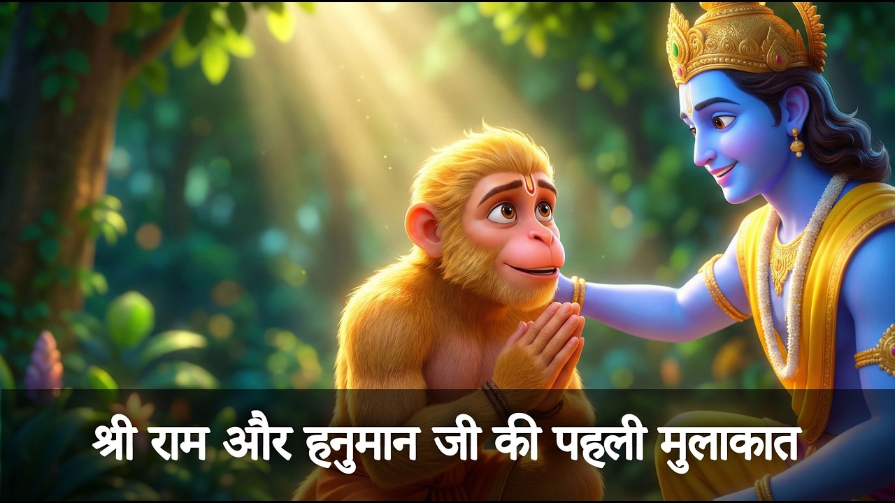 श्री राम और हनुमान जी की पहली मुलाकात | अद्भुत 3D एनीमेशन 🚩