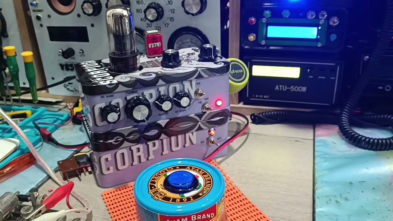 V85NPV - Scorpion CW Spy Transceiver - Quick QSO with Thailand HS0ZQE op Dit