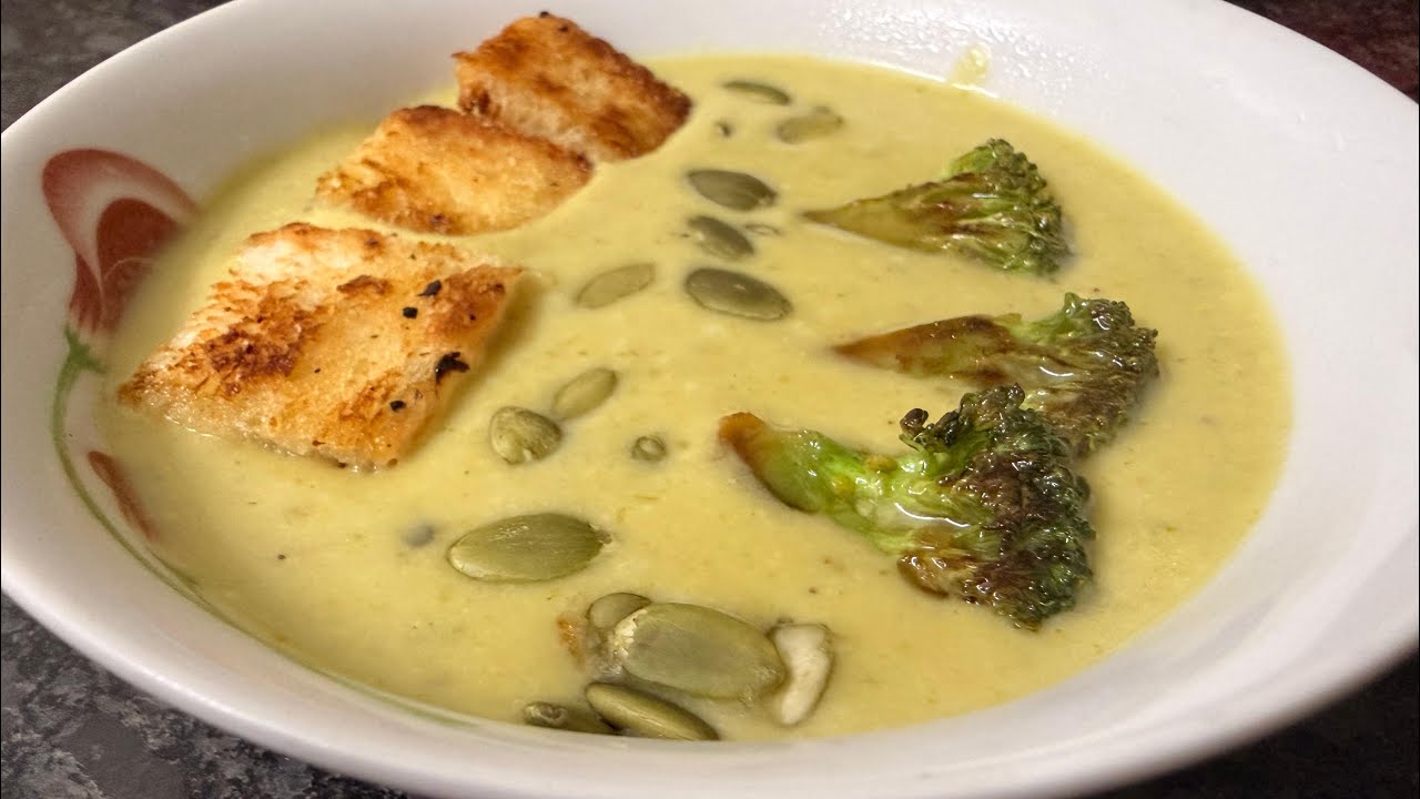 Broccoli soup without cream #broccolisoup #fypシ #healthyrecipes #healthysoup #trending #ytviral #