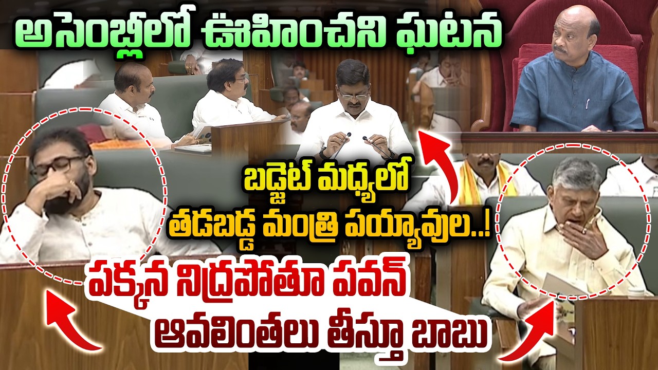 బడ్జెట్ మధ్యలో తడబడ్డ మంత్రి పయ్యావుల..! Unexpected Incident in Assembly Budget Session | Dial News
