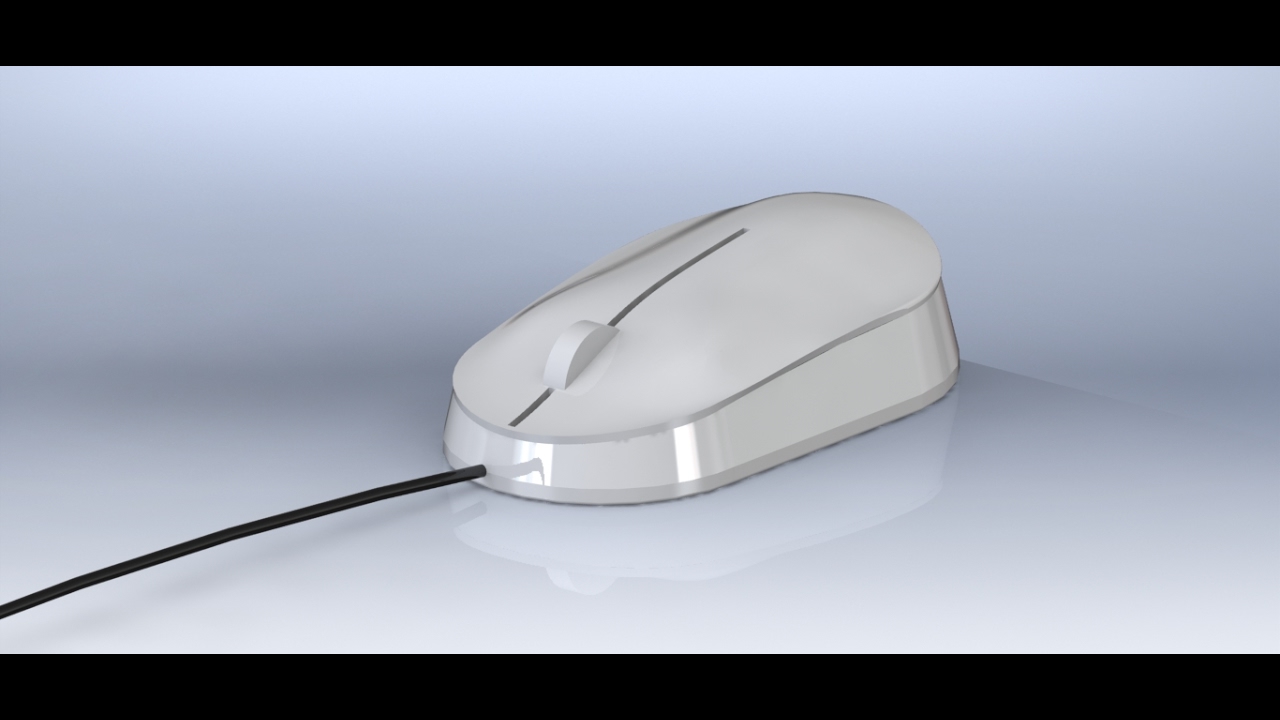 Tutorial Solidworks italiano Mouse con uso Funzioni di Superficie