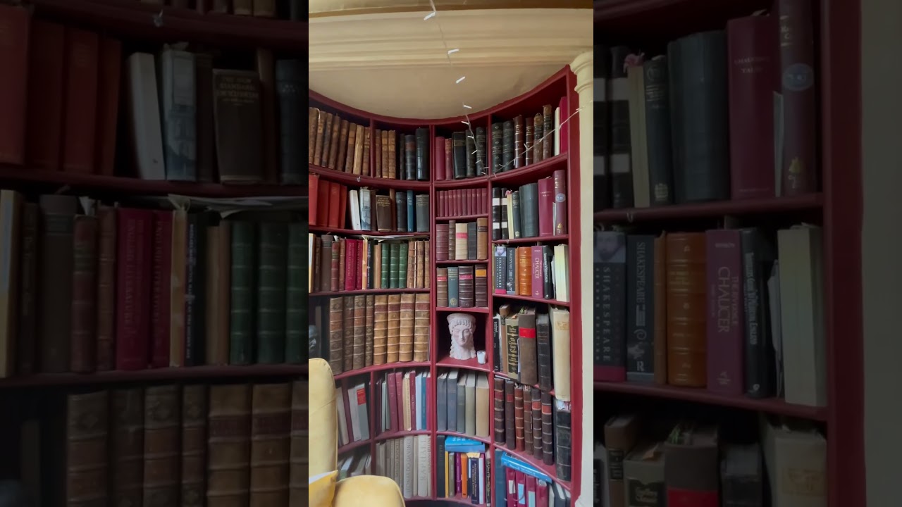 Well I wasn’t expecting that! 20,000 historic book collection with an early 17th century house!