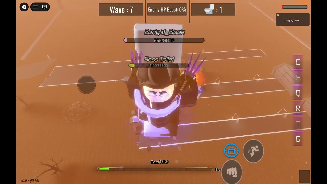 Doing boss rush in ultra toilet fight 2