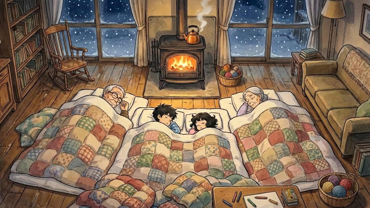 Cozy Winter at Grandparents' Tiny Grocery Store ❄️🏠Studio Ghibli Style|Ghibli Nook