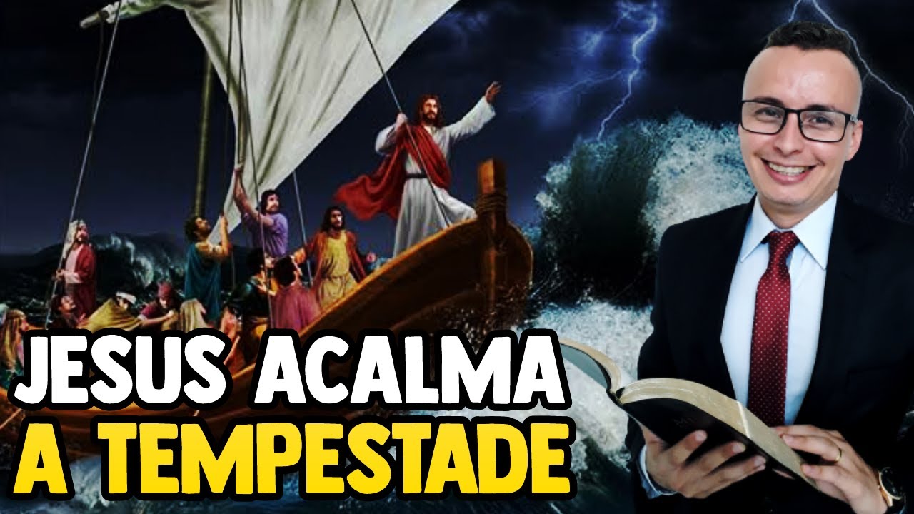 Estudo bíblico Marcos 4.35-41 (Jesus Acalma A Tempestade) | DeOlhoNoTexto | Thalles Vllas