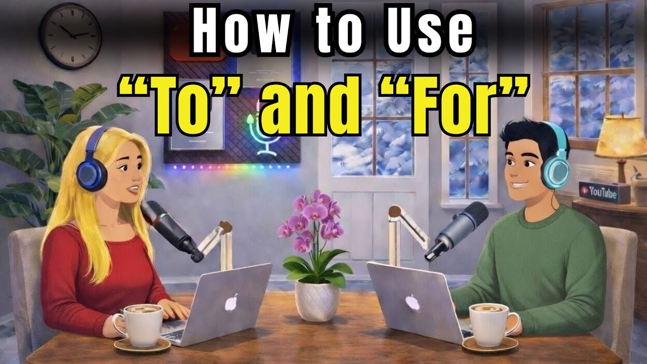 How to Use “To” and “For” Correctly | Learn English from Real Conversations