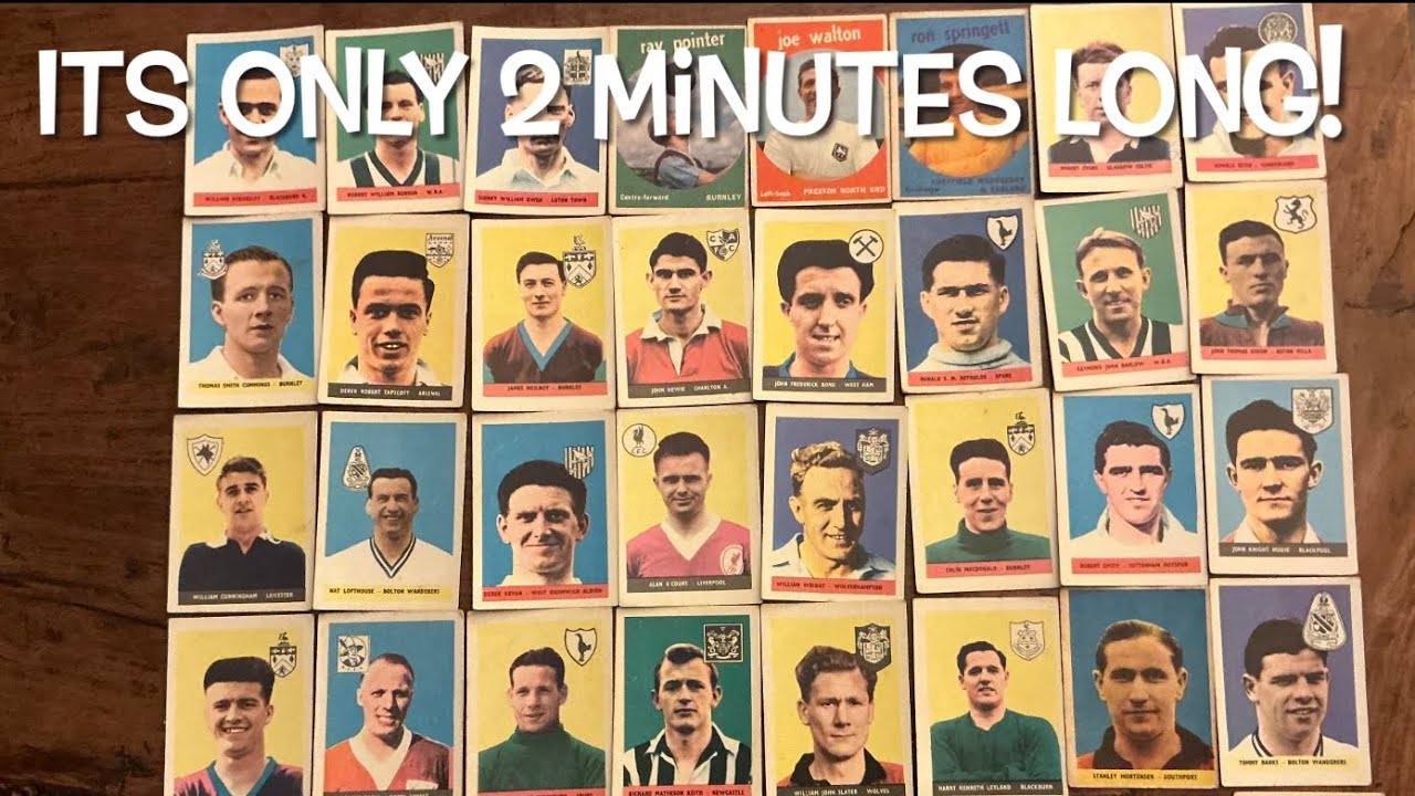 COLLECTING FOOTBALL CARDS 1958/59 SEASON BARGIN HUNT TREASURE HUNTING ANTIQUE ROADSHOW TAT JUNK 