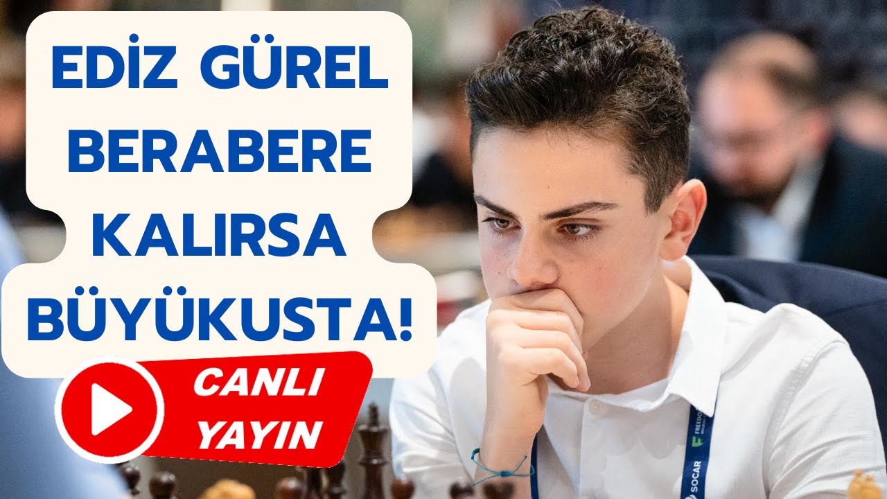 15 YAŞINDAKİ EDİZ GÜREL TÜRKİYE'NİN EN GENÇ BÜYÜKUSTASI OLDU! Prag Satranç Festivali
