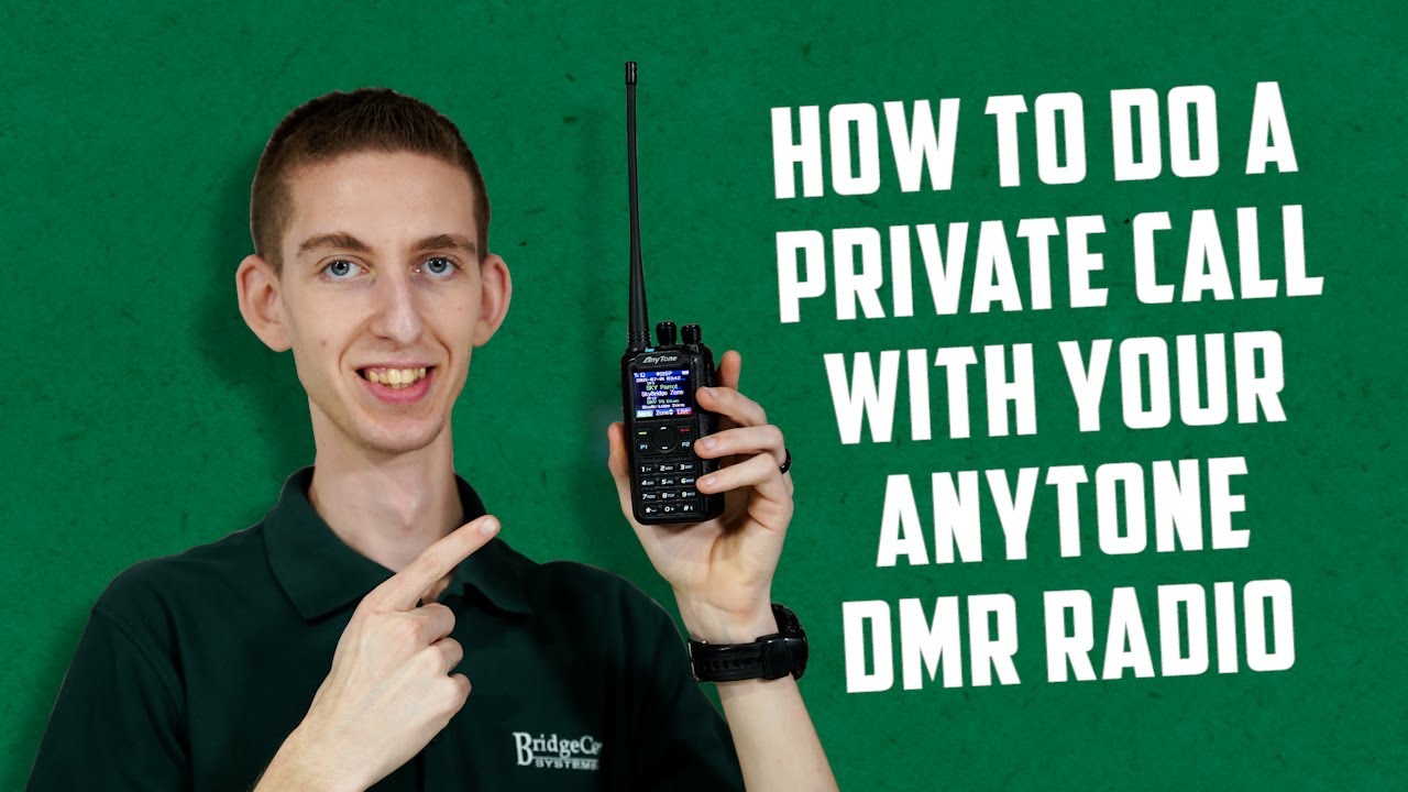 Как сделать частный звонок с помощью радиостанции Anytone DMR