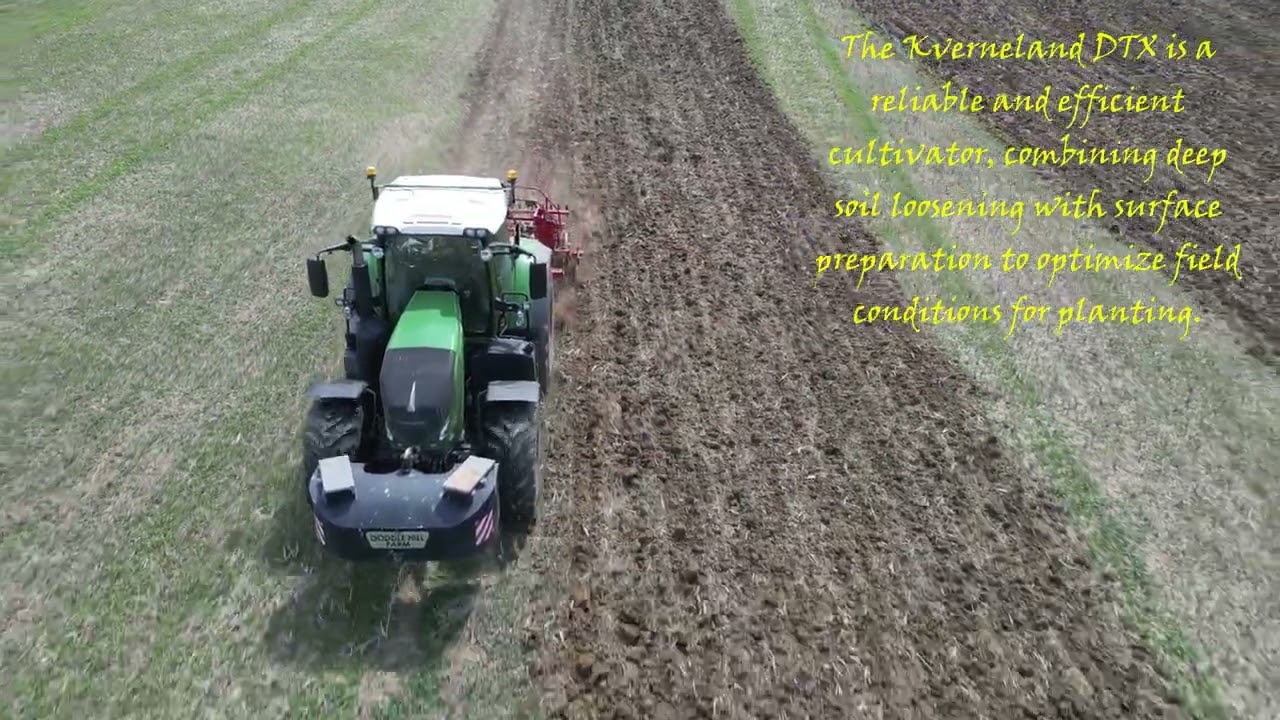 Doddle Hills Fendt 828 Vario Tractor & Kverneland DTX 300 Cultivator