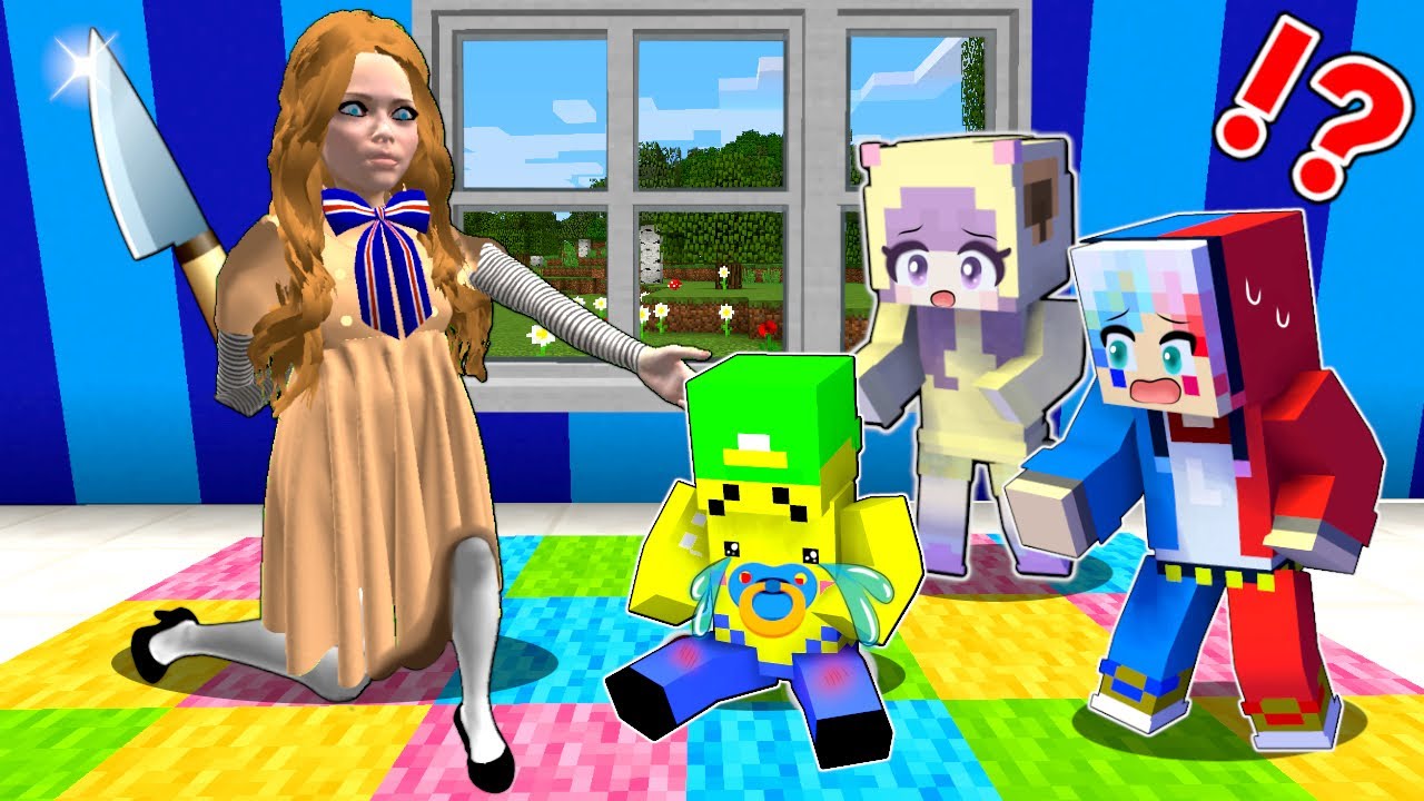 【AIロボットが先生…⁉️🤖】恐怖のミーガンが保育園にやってくるマインクラフト😱M3GAN【マイクラ Minecraft】ぽっぴんず