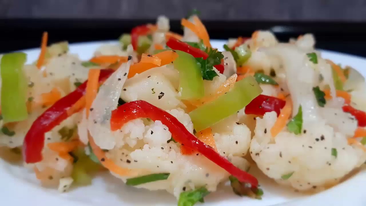 Салат из цветной капусты  |  Ծաղկակաղամբով աղցան