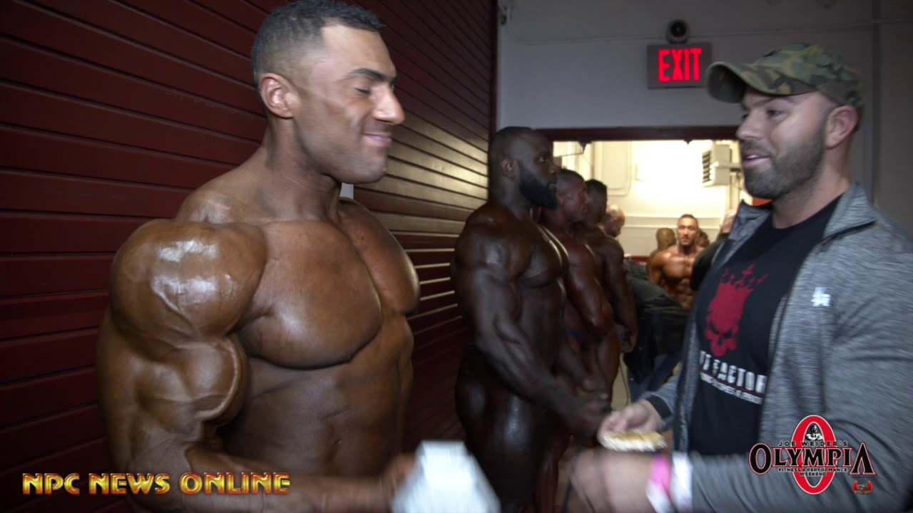 2019 IFBB NY Pro Men's Bodybuilding Backstage Prejudging Video Pt.2