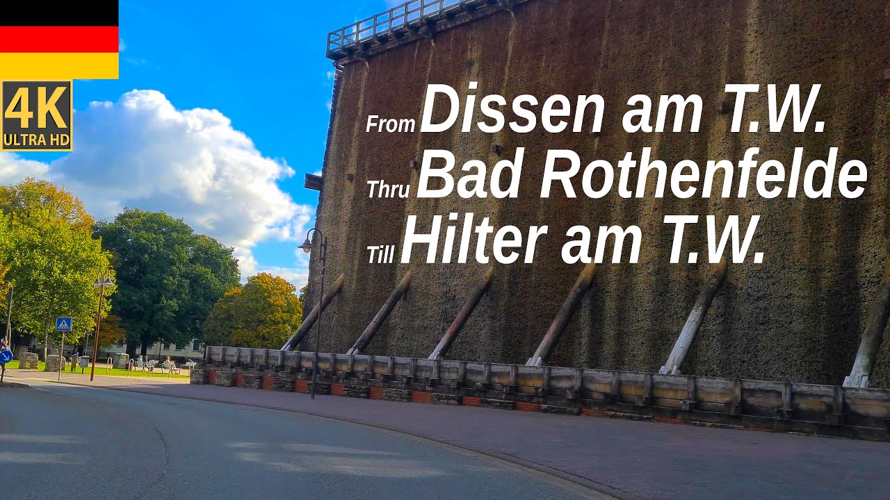 4K Dissen am Teutoburger Wald - Bad Rothenfelde - Hilter am Teutob. Wald Niedersachsen Germany 4K