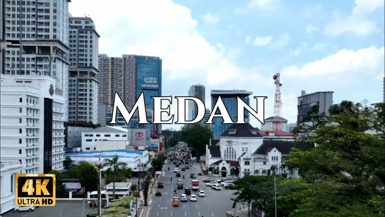 Medan, City in North Sumatra Indonesia 🇮🇩 By Drone Footage #medan #sumatra #indonesia