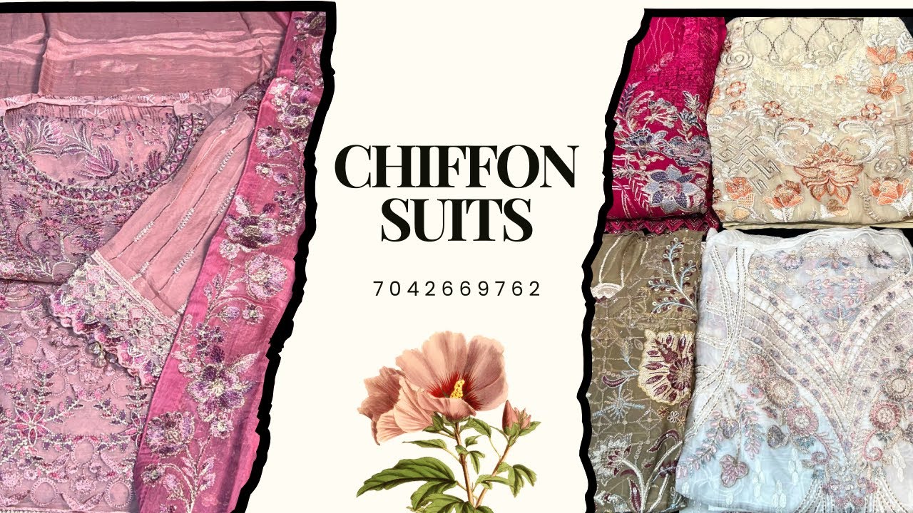Ramsha Chiffon Party Wear Suit – Latest Collection at Best Price in Delhi, India | Stylenama #suits