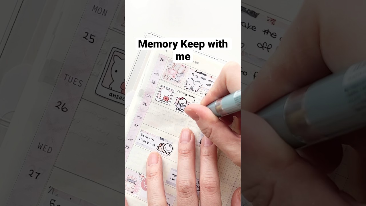 Memory keep with me in my Hobonichi Weeks planner 😊