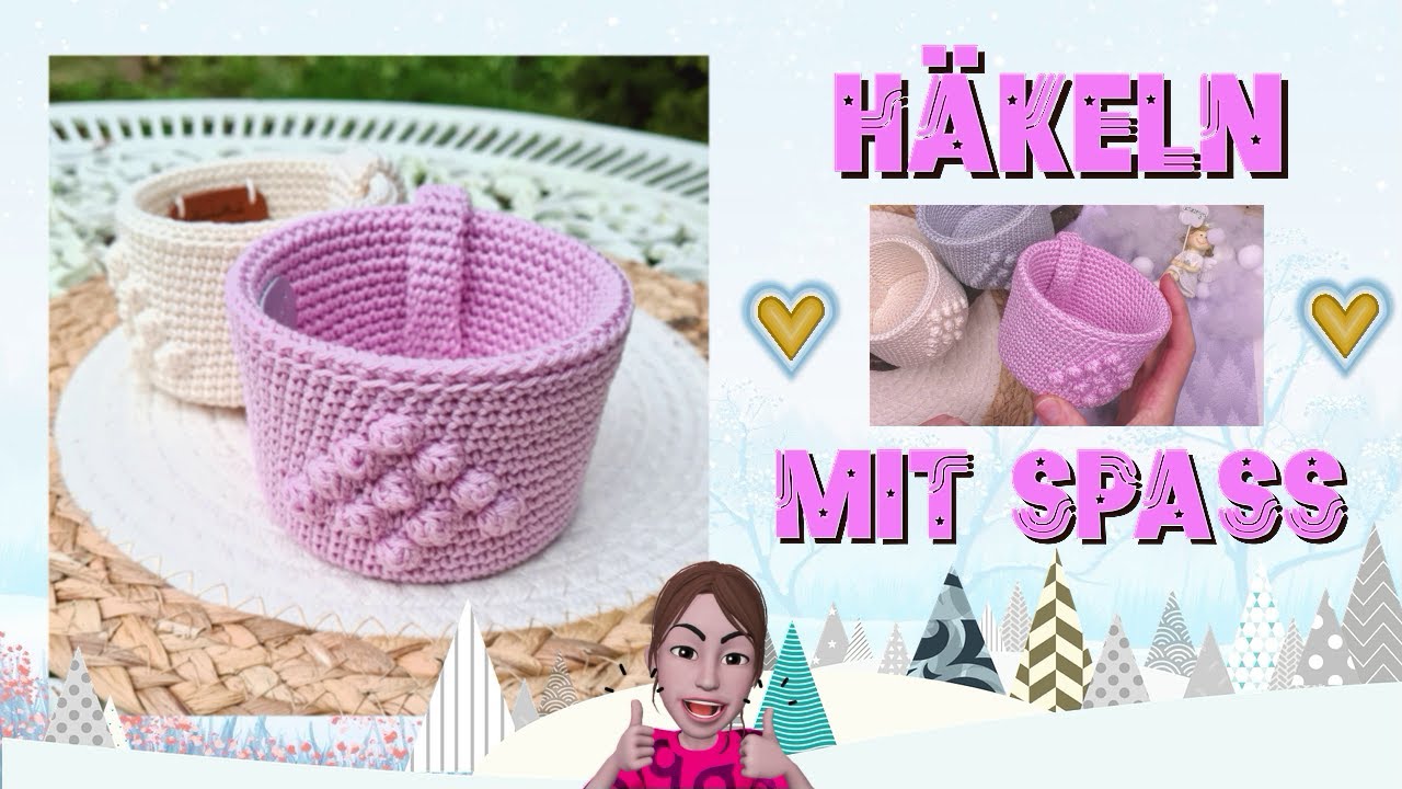 👉 WINTERZAUBER IM KÖRBCHEN 👈...SUPER TOLLE DEKO UND FEINES GESCHENK 😍😍😍 : Lass uns häkeln 🧶🧶🧶