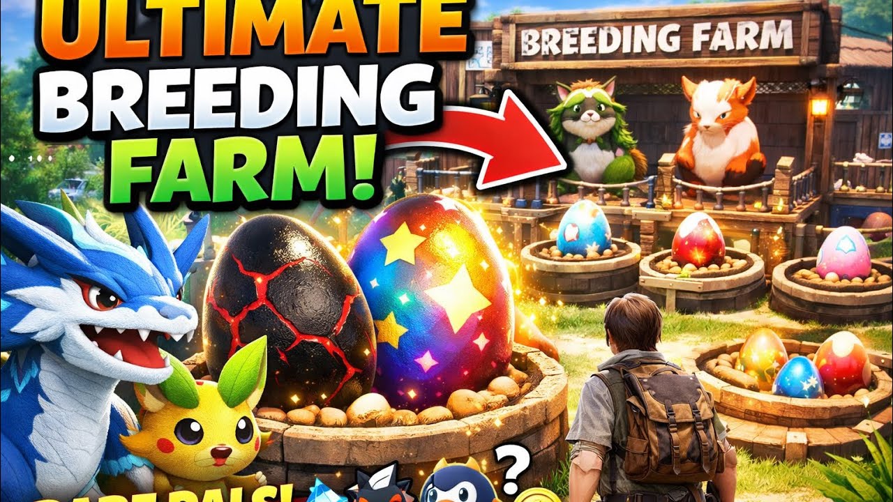 I Built the Best Breeding Farm in Palworld 🥚 Fastest Pal Breeding Meth