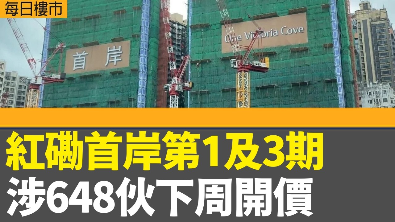 每日樓市｜紅磡首岸第1及3期 涉648伙下周開價｜啟德海灣2期首批225伙折實23,888元｜恒生推電子存摺卡非為取締「紅簿仔」 學者：最終也會自然淘汰｜28Hse特約 : 每日樓市｜HOYTV資訊台