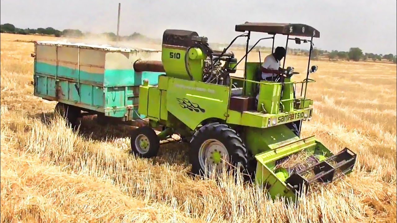 SAMRAT 510 STRAW REAPER MINI COMBINE