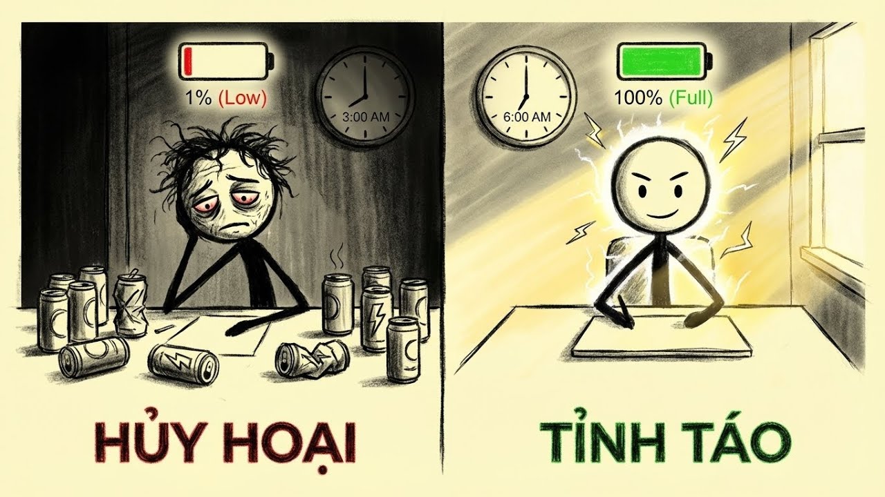 Tại Sao Kẻ Ngủ 8 Tiếng Lại GIỎI HƠN Bạn Cày Đêm?