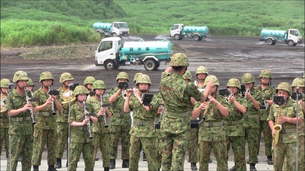富士総合火力演習　音楽演奏　後段演習前