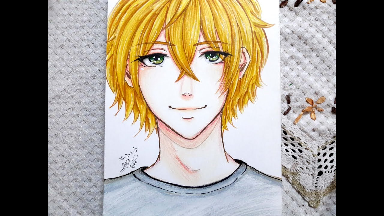 رسم وتلوين أنمي بسيط || Simple coloring