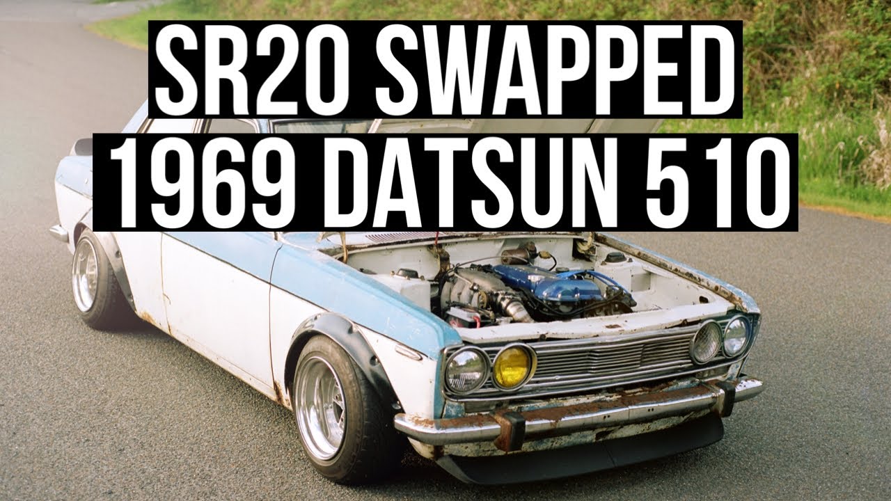 SR20 заменен на 1969 DATSUN 510 RAT ROD, сборка мечты