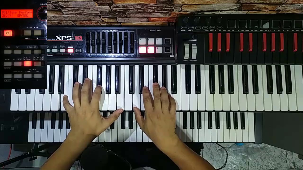 Roland XPS10 - Edição de Piano + Pad (Volume por tecla)