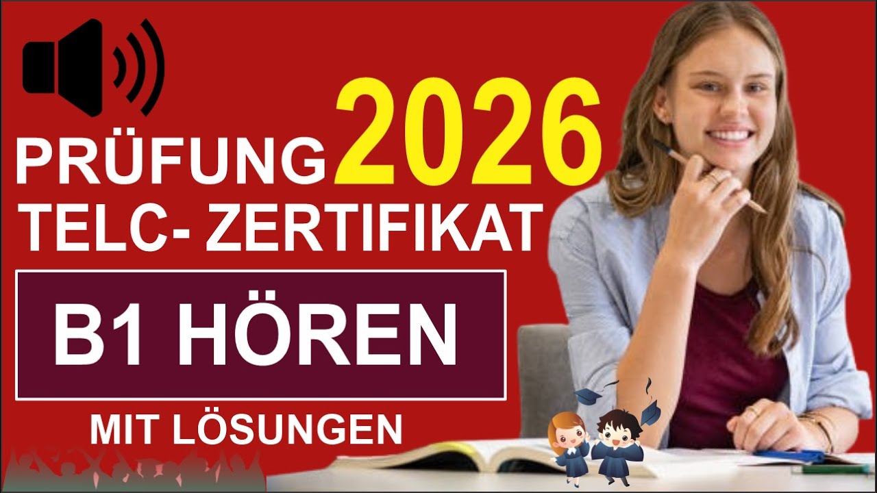 B1 Hören | Telc B1 Prüfung 2026 | Übung mit Lösungen | Teil 1-4 | #8