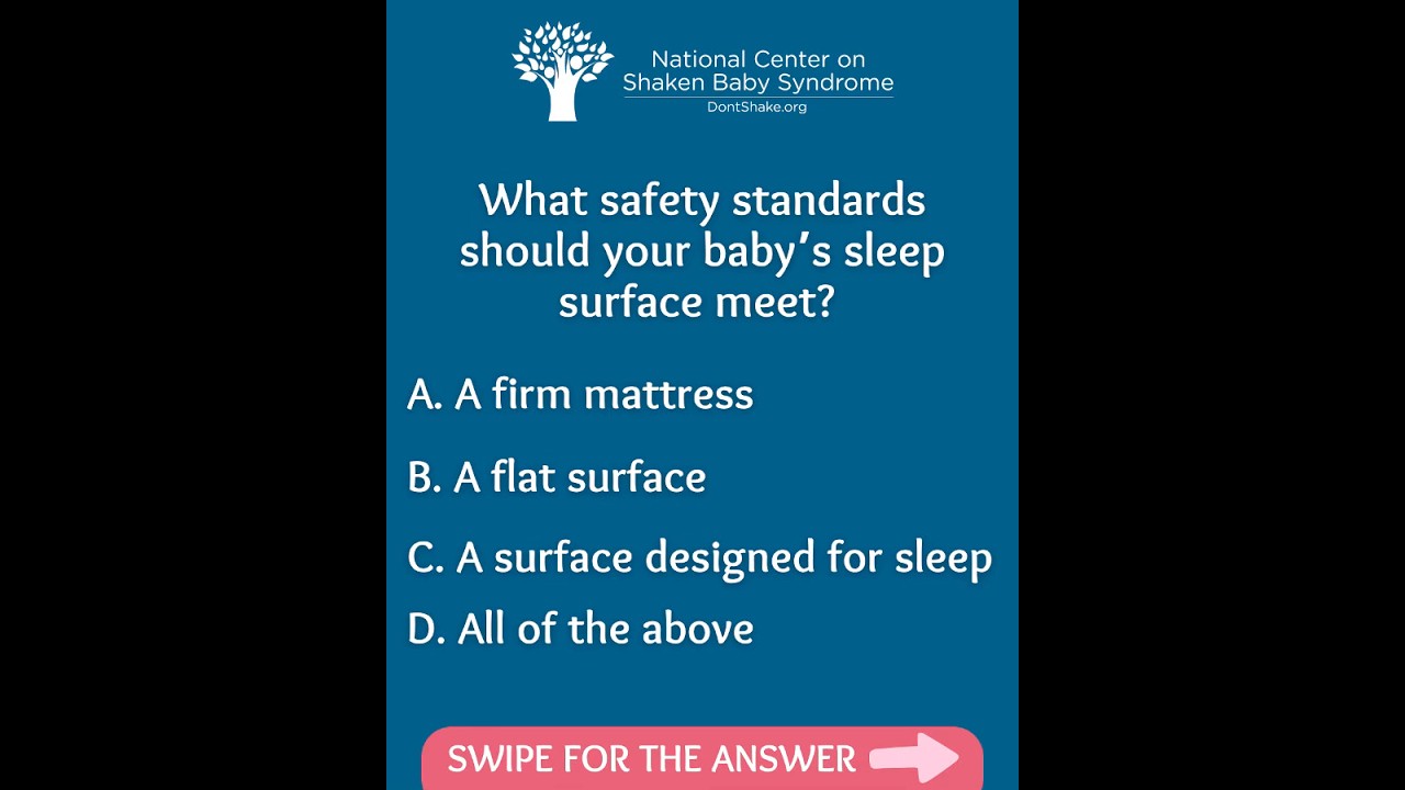 SIDS Awareness Month Quiz 2&mdash;What Safety Standards Should Your Baby's Sleep Surface Meet?