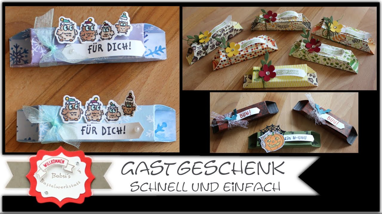 Gastgeschenk basteln - Adventskalender basteln - Halloween Goodie -  Stampin´Up! - Box ohne kleben