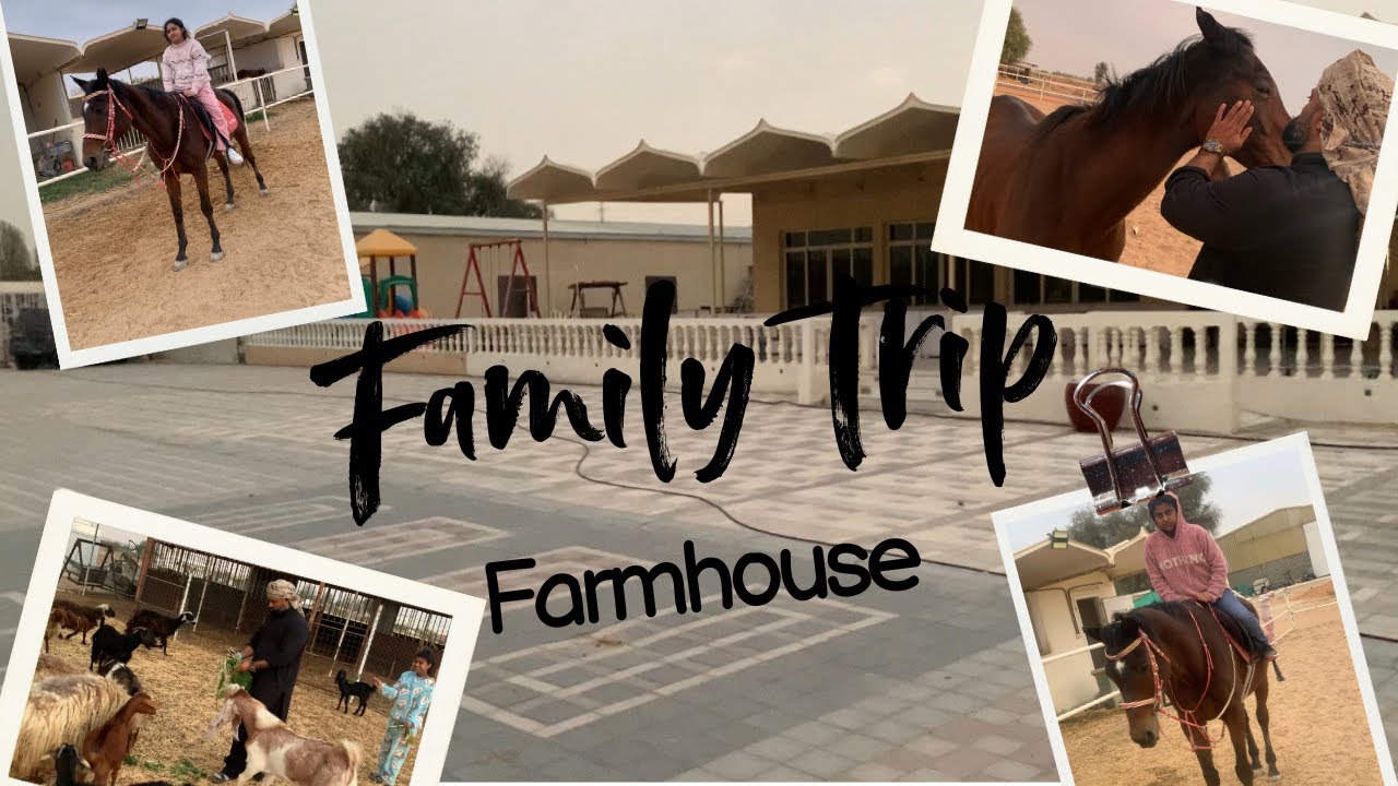Family trip Melha FarmHouse Horse Riding with Kids so beautiful Wether 
