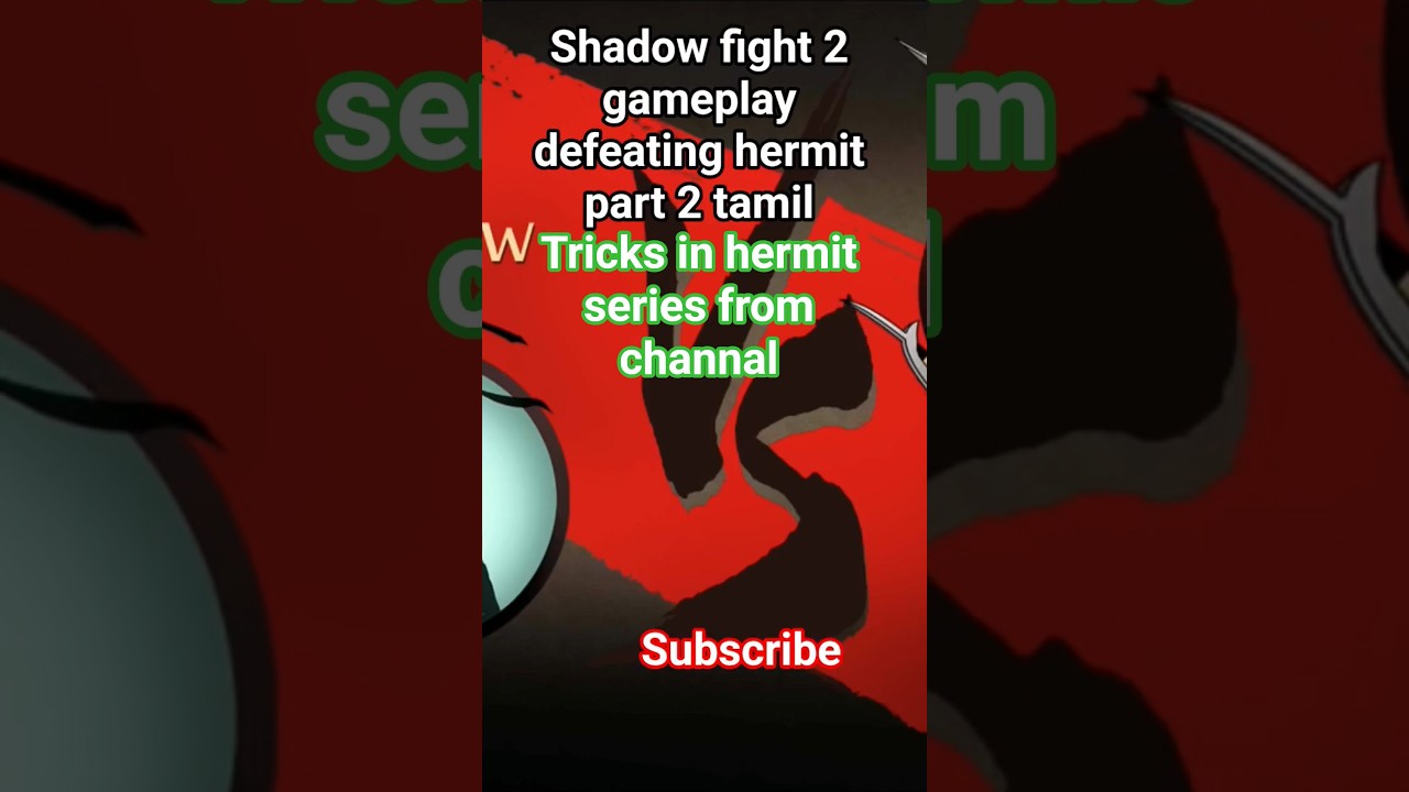 shadow fight 2 gameplay defeating hermit part 2 tamil 