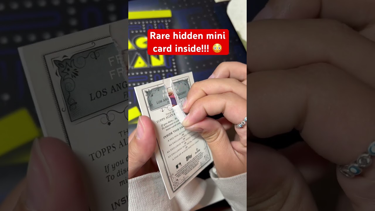 I found a HIDDEN MINI CARD inside this rare RIP CARD! 😳 #shorts