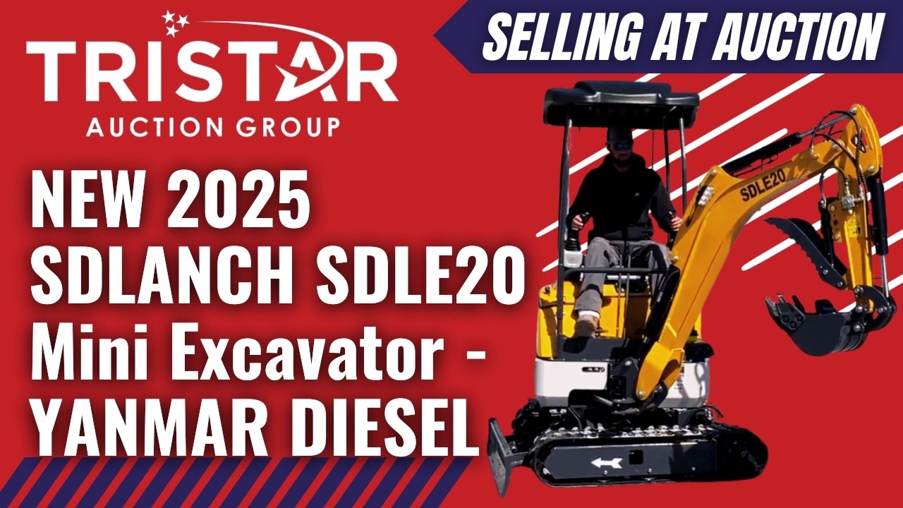NEW 2025 SDLANCH SDLE20 Mini Excavator - YANMAR DIESEL (10623) - Selling at auction
