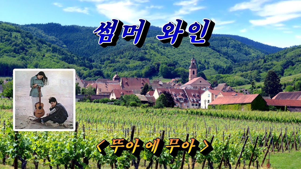 썸머 와인(Summer Wine)💜뚜아 에 무아(박인희&이필원), 자막수록 (HD With Lyrics)🌴🌿🍒🌻🍓