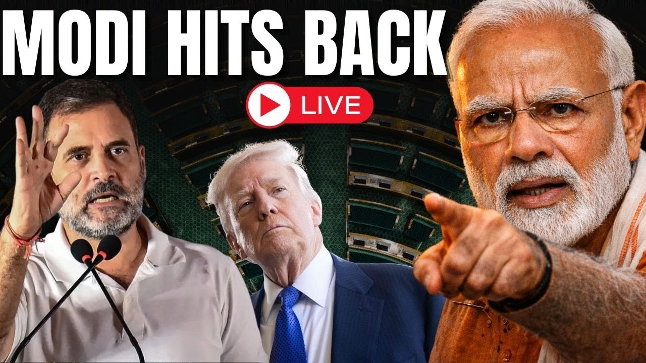 PM Modi LIVE | Modi Launches Scathing Attack On Rahul Gandhi & Congress After LS Address Stalled