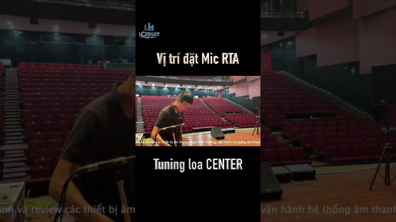 Vị trí đặt mic RTA tuning loa CENTER 