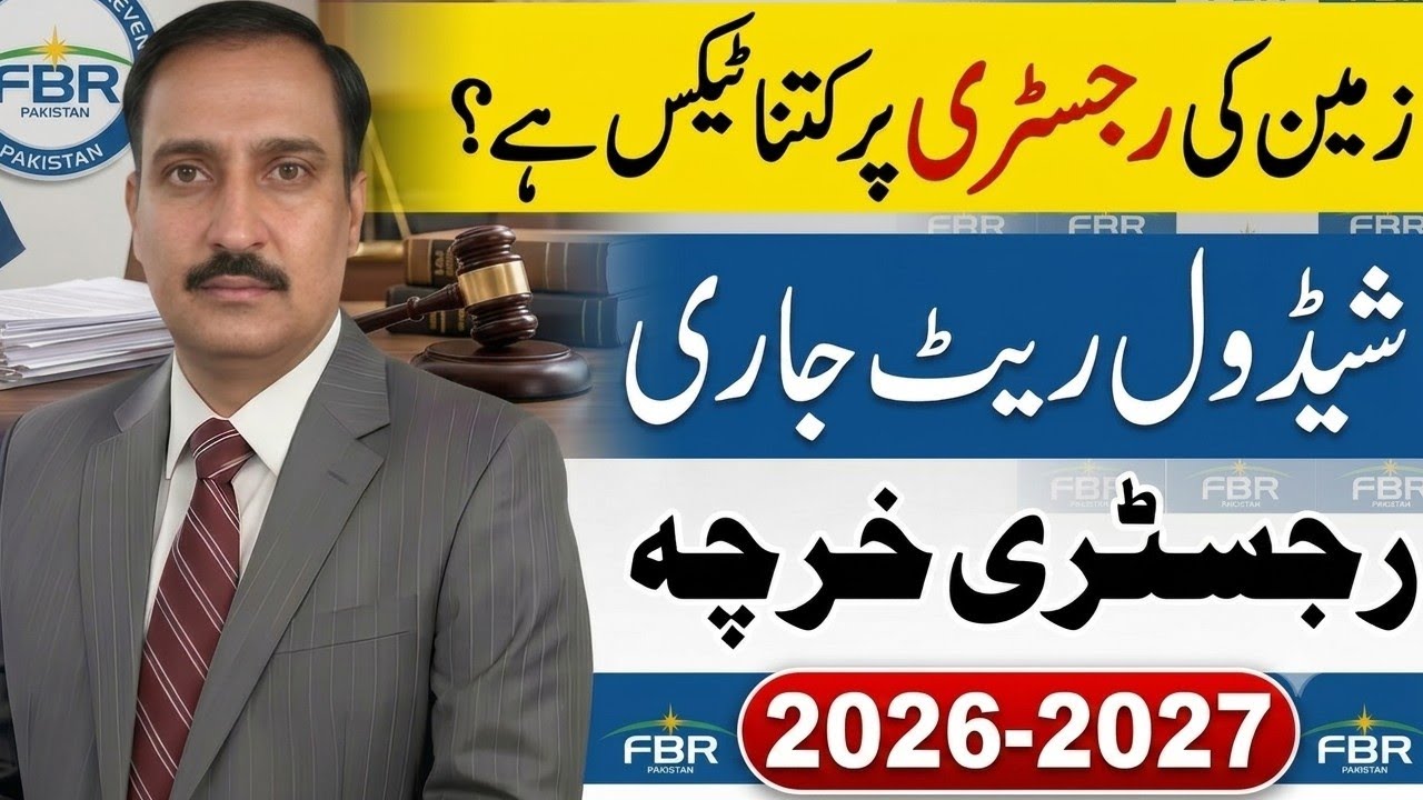 Property Registry Charges Punjab Pakistan 2026 | Registry Cost l Filer vs Non-Filer | Budget 2025-26
