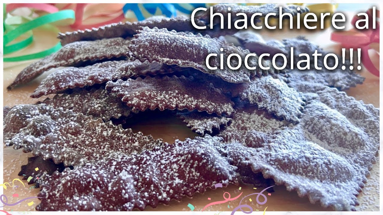 CHIACCHIERE AL CIOCCOLATO | Cotte al forno | Super veloci e gustose